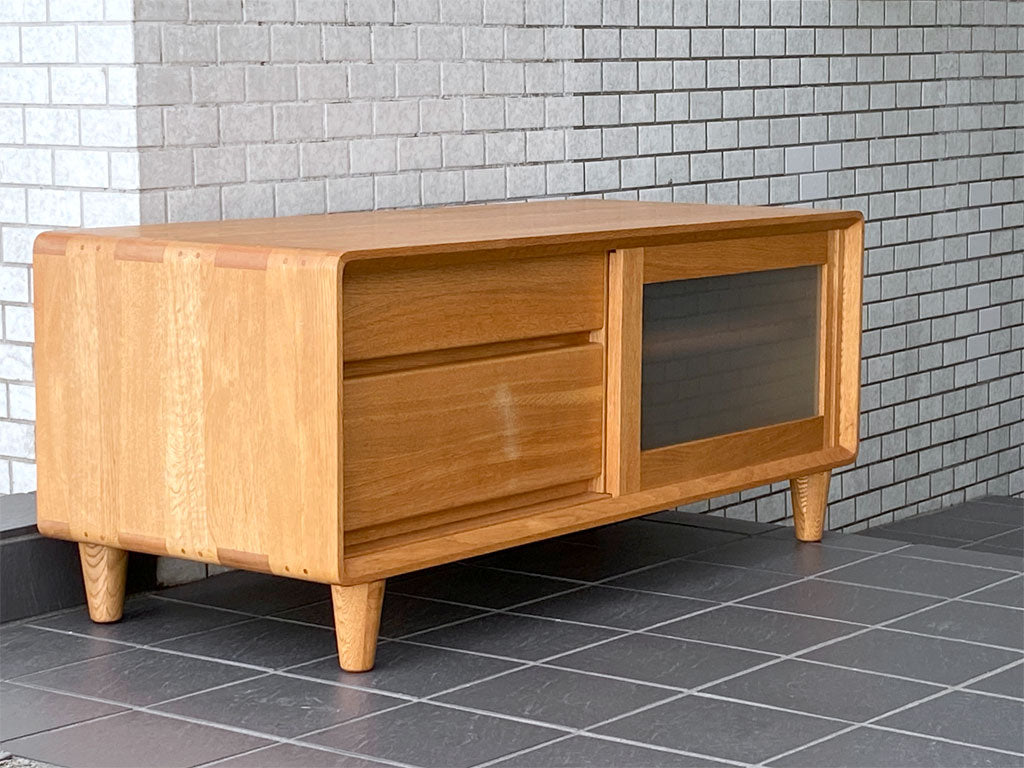 アクタス ACTUS オークランド AVボード オーク無垢材 スライド扉 ナチュラル 中古品 買い取りしました。