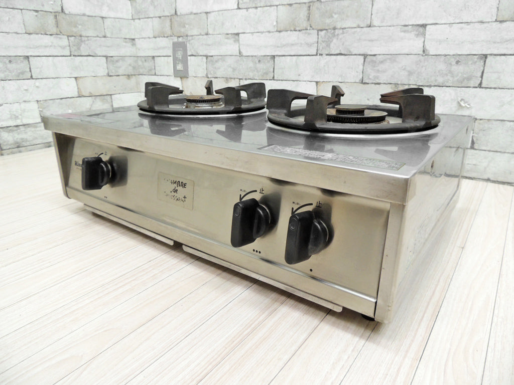 リンナイ Rinnai × クロワッサン Croissant 2口 ガステーブル ガス台 RTS-2CT-R 都市ガス用 ステンレスボディ 廃盤希少 中古品 買い取りしました。