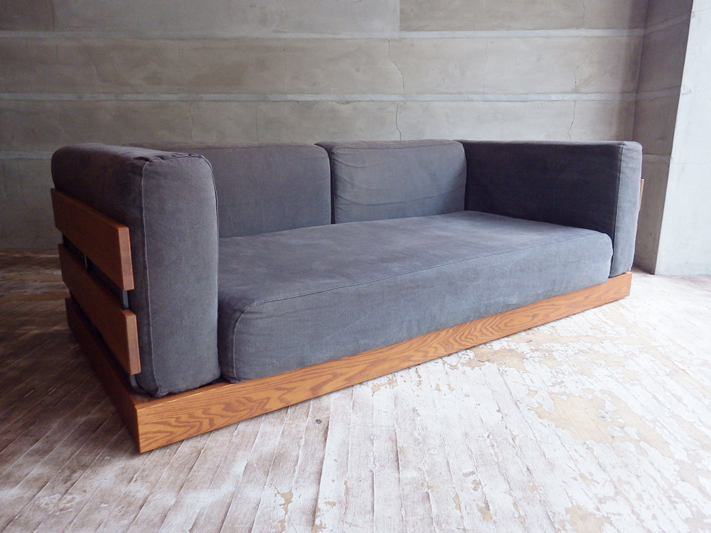 モモナチュラル MOMO natural リバーゲイト RIVER GATE N.BOX SOFA 3人掛けソファ オーク材 定価約18万円  中古品 買い取りしました。