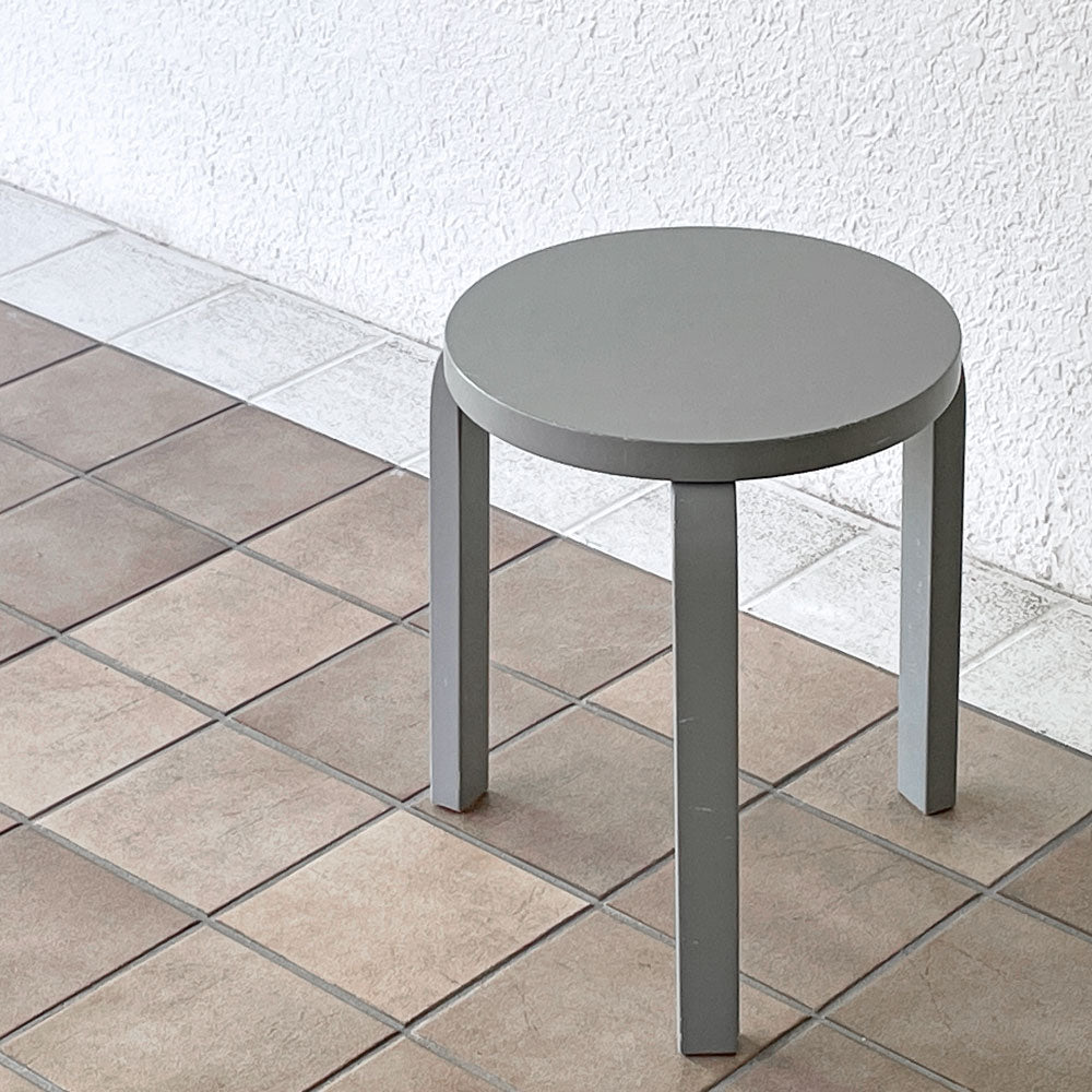  【用賀店】アルテック artek スツール60 3本脚 アルテック創立75周年記念モデル グレー アアルト 希少 買取させていただきました。