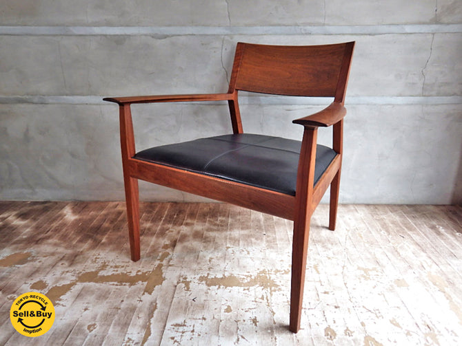 タイム＆スタイル TIME & STYLE ナイトフライチェア Nightfly Chair ラウンジチェア ウォールナット × 本革  ～全てに拘りを尽くされた椅子～ 【 買取と販売とレンタルのお店 】