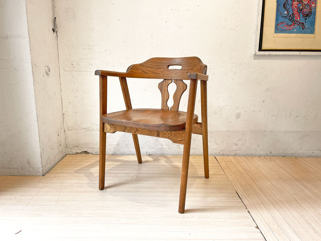 ヘンダーソン HENDERSON ダイニングチェア アームチェア オーク無垢材 ナラ材 カントリースタイル カナダ 中古品 買い取りしました。