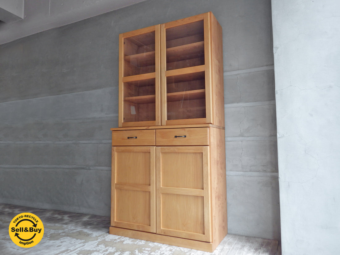モモナチュラル Momo Natural ビボ VIBO カップボード 食器棚 アルダー材   中古品 買い取りしました。
