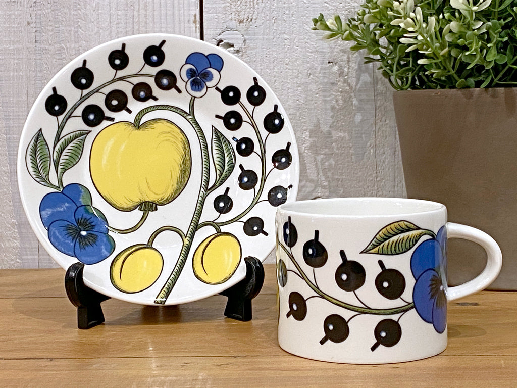 アラビア ARABIA パラティッシ PARATIISI カップ＆ソーサー 旧ロゴ カラー 希少 　中古品 買い取りしました。