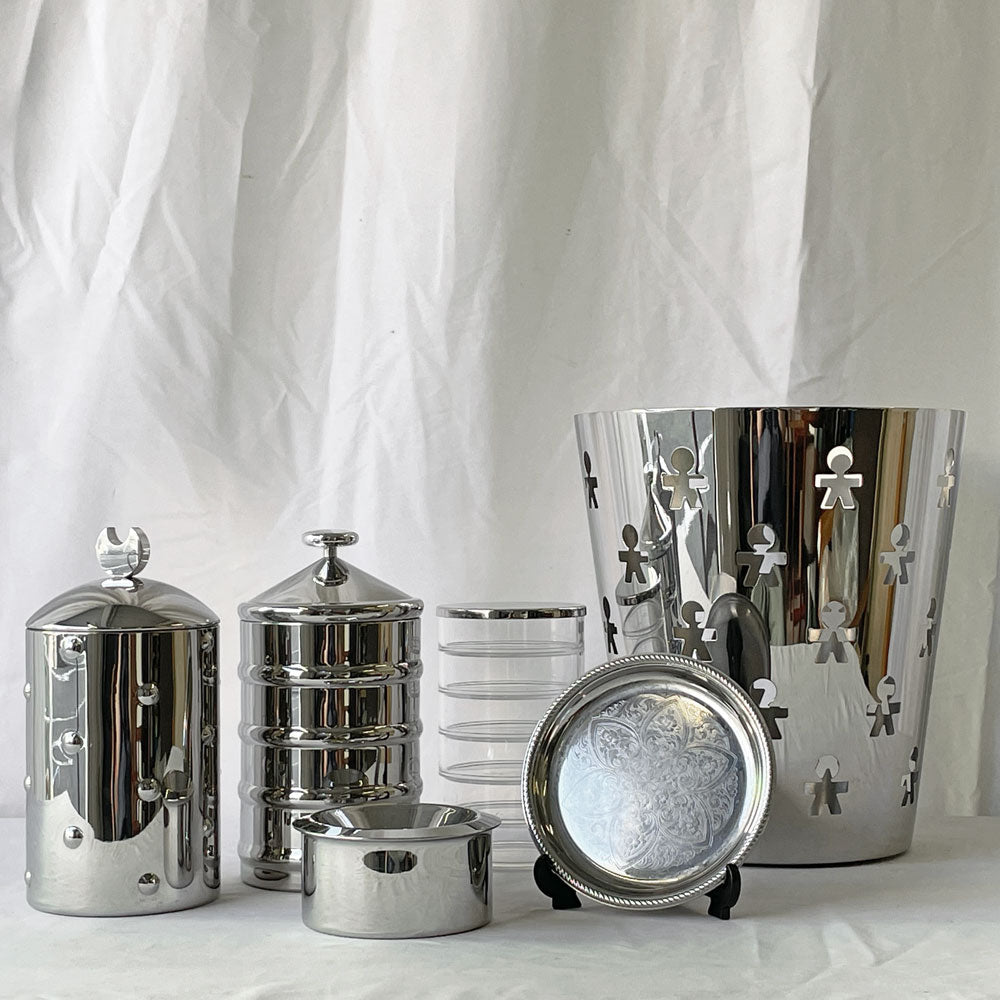  【用賀店】アレッシィ ALESSI Kalisto 1 ＆3、WH01 ジャー、ジロトンド GIROTONDO ペーパーバスケット、バウハウス BAUHAUS ARCHIV アッシュトレイ、 メルクリオ MERCURIO グラスコースター 計6点 買取させていただきました。