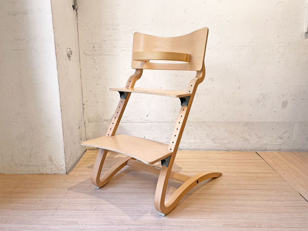 リエンダー Leander ハイチェア HIGH CHAIR ベビーチェア チャイルドチェア 子供椅子 ブナ材 ヨーロッパビーチ材 ナチュラル デンマーク サポートクッション付き 中古品 買い取りしました。