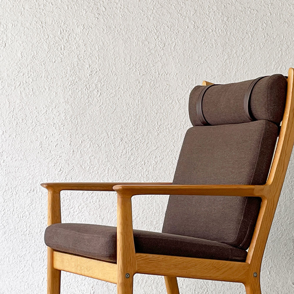 ゲタマ GETAMA GE265 ハイバック イージーチェア 1Pソファ ハンス・J・ウェグナー オーク材 ファブリック デンマークビンテージ 北欧家具 ～家具と巨匠と隠し味～