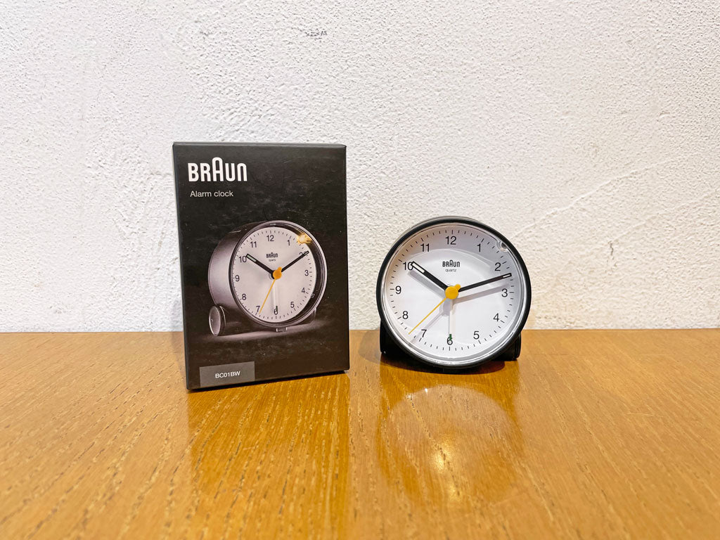 ブラウン BRAWN BC01BW ブラック アラームクロック アナログ時計 ディーター・ラムス ドイツ 箱・説明書付き 中古品 買い取りしました。