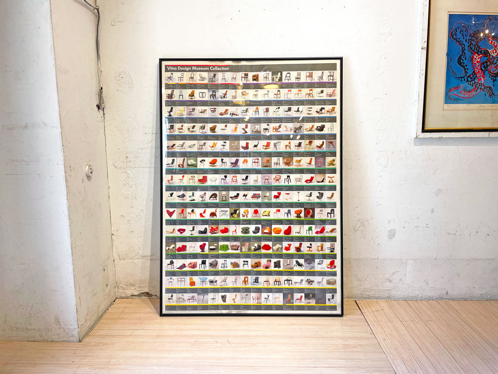 ヴィトラ Vitra デザインミュージアム ポスター Design museum 名作チェア 椅子建築 コレクションポスター フレーム付き 中古品 買い取りしました。