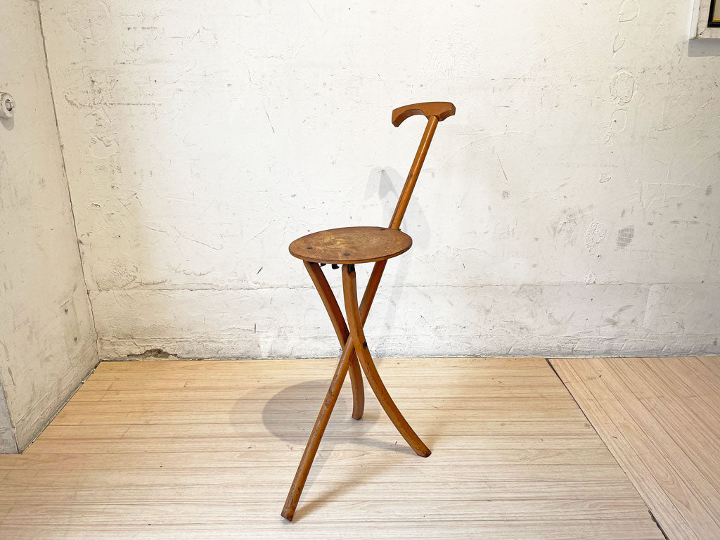 スタッフォード ジョンソン Stafford Johnson KAN-O-SEAT フォールディング スティッキチェア アルビン・ジョンソン 花台 ディスプレイ 中古品 買い取りしました。