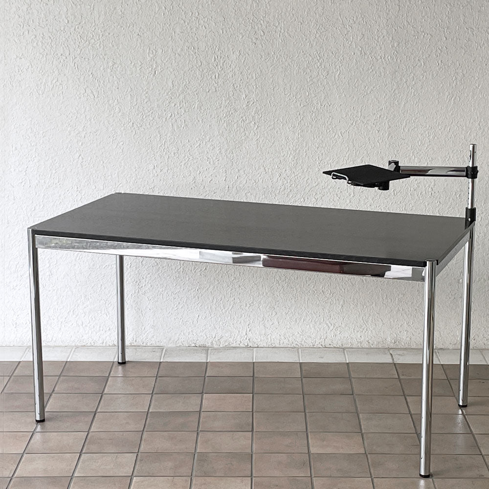  【用賀店】ユーエスエムハラー USMハラー USM Haller モジュラーファニチャー ハラーテーブル ワークデスク オーク材 W150cm スイングアーム付き ブラック 買取させていただきました。