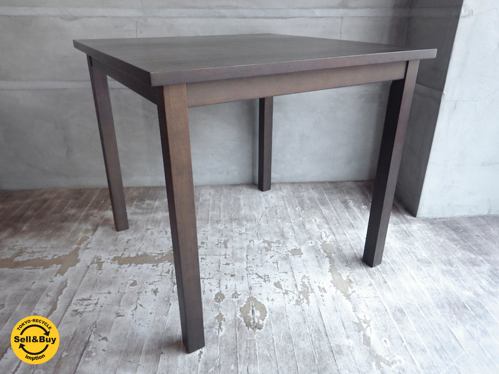 無印良品 MUJI タモ無垢材 ブラウン ダイニングテーブル 幅90cm　中古品 買い取りしました。学芸大学店 出張買取もお任せ下さい。