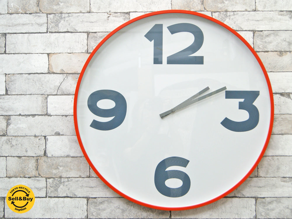 シービーツー CB2 ウォールクロック 12-3-6-9 Clock 掛時計 オレンジ 中古品 買い取りしました。