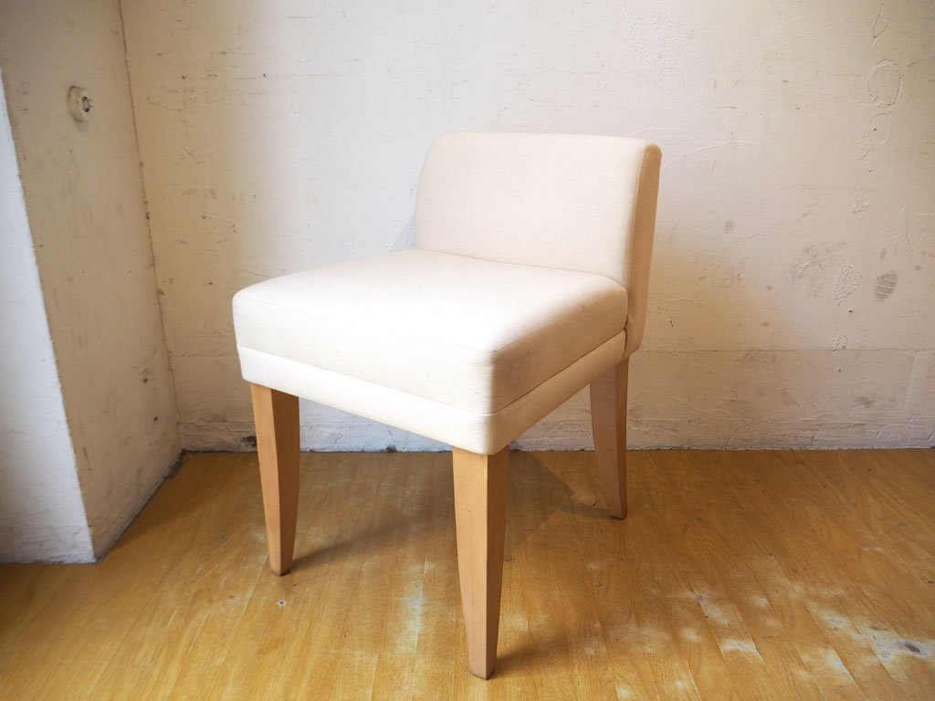 イデー IDEE ローバックチェア LOW BACK CHAIR ドレッサーチェア ファブリック メープル材 中古品 買い取りしました。