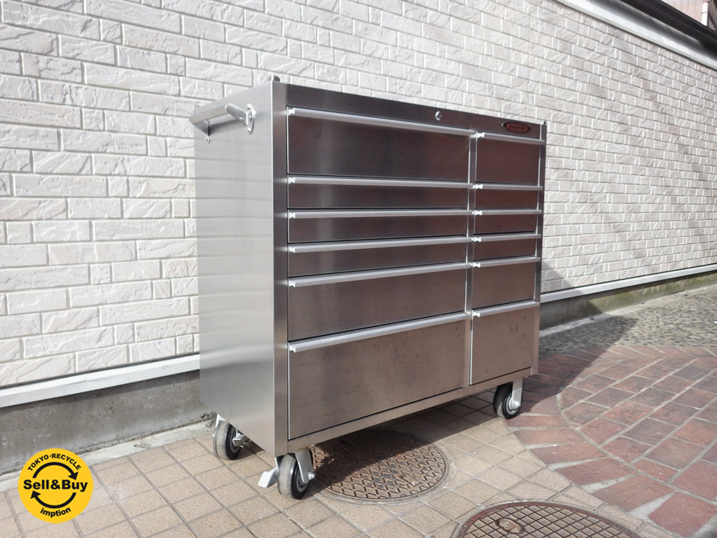 ダルトン DULTON ヘヴィデューティキャビネットキャスター Heavy duty cabinet with castor ステンレス ワゴン 定価170,640円 中古品 買い取りしました。