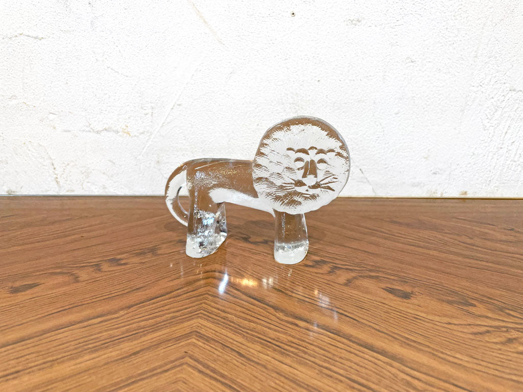 コスタ ボダ KOSTABODA クリスタルガラス ライオンオブジェ ZOOシリーズ ペーパーウェイト ベールティル・バリーン Bertil Vallien 中古品 買い取りしました。