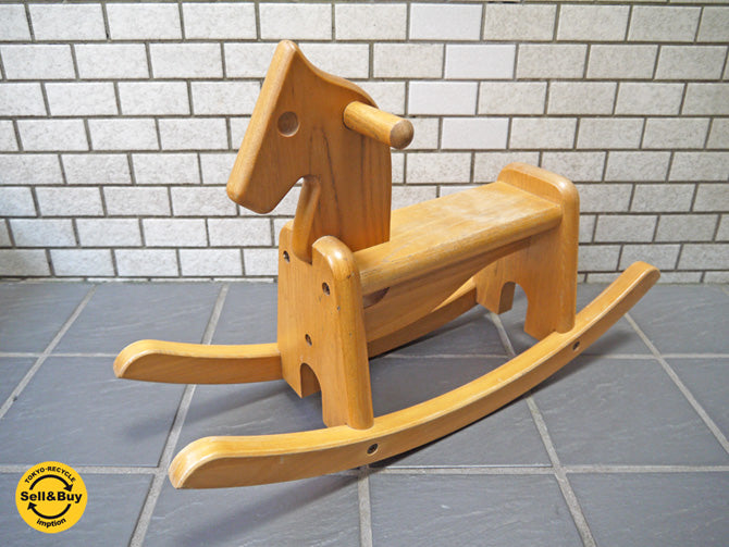 ニチガン NICHIGAN エルム ロッキングホース 木馬 無垢材 乗用玩具 　中古品 買い取りしました！ 自由が丘店 出張買取もお任せください。