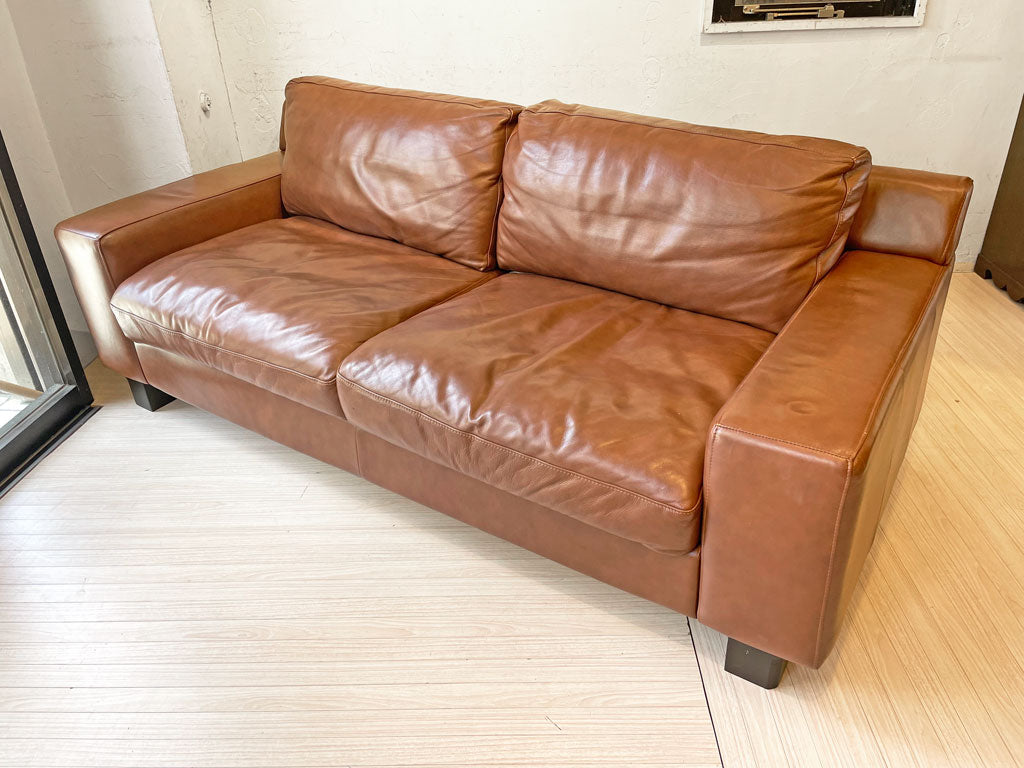 イデー IDEE セリュー SERIEUX ソファ プレミアム SOFA Premium 本革 アンバー ブナ材 3人掛け 定価 \253,000- 中古品 買い取りしました。