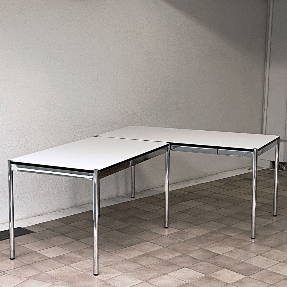 【用賀店】USMハラー USM Haller モジュラーファニチャー ハラーテーブル デスク パールグレーラミネート (ホワイト) モダンデザイン W125cm＆W150cm 計2点 買取させていただきました。