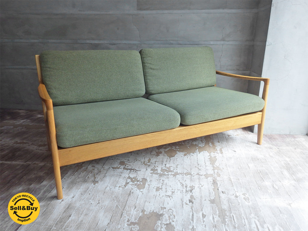 IDC OTSUKA IDC大塚 ノルディ オーク材 2.5P ソファ 定価21万円 中古品 買い取りしました。