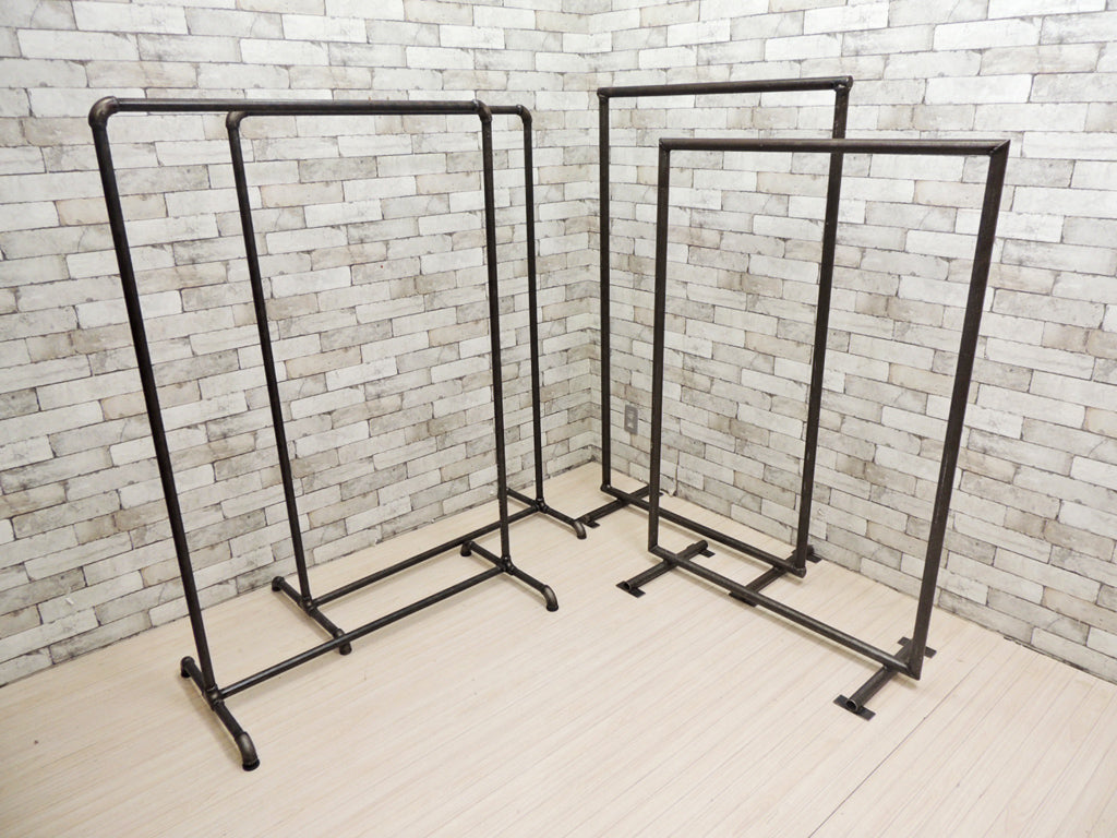 インダストリアルスタイル Industrial Style ハンガーラック アイアン パイプ 工業系 店舗什器 ×4点   中古品 買い取りしました。