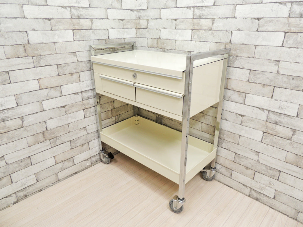 ダルトン DULTON ヘビーデューティ トローリー HEAVY DUTY TROLLEY キャスターワゴン ツールボックス 鍵付き   中古品 買い取りしました。