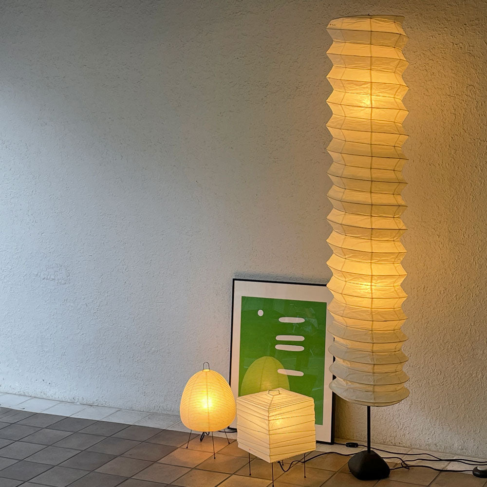  【用賀店】アカリ AKARI 31N + ST2 フロアスタンド、3X ＆ 1A スタンドライト、1AV 棒 グリーン 和紙ポスター イサムノグチ 名作照明 買取させていただきました。