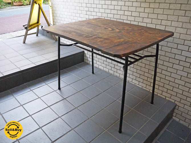 OTSU FURNITURE 古材×アイアン ダイニングテーブル 　中古品 買い取りしました！ 自由が丘店 出張買取もお任せください。