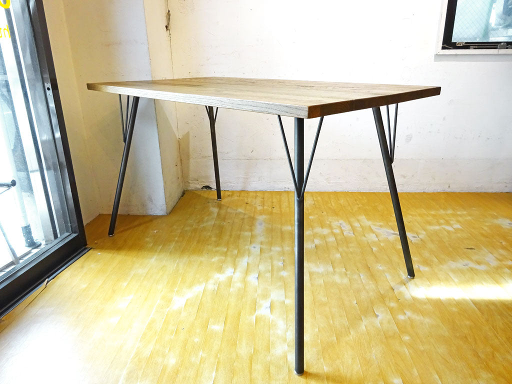 ジャーナルスタンダードファニチャー journal standard Furniture サンク SENS ダイニングテーブル オーク無垢材 アイアンレッグ インダストリアル 中古品 買い取りしました。