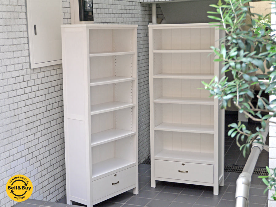 モモナチュラル MOMO natural シエル クレフ CIELE CLEF ブックハイ BOOK HIGH ブックシェルフ ホワイト 鍵付き フレンチカントリー 　中古品 買い取りしました。