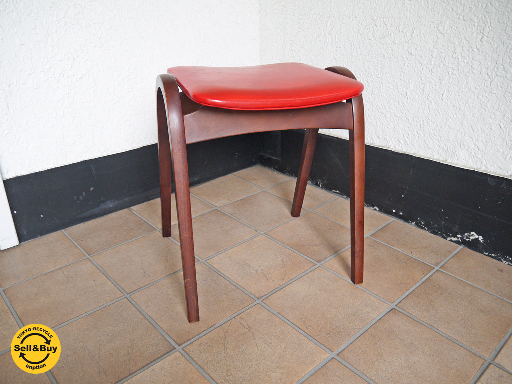 秋田木工 Akimoku スツール No.202 剣持スツール 剣持勇デザイン スタッキングスツール ビンテージ レトロ  買い取りしました。