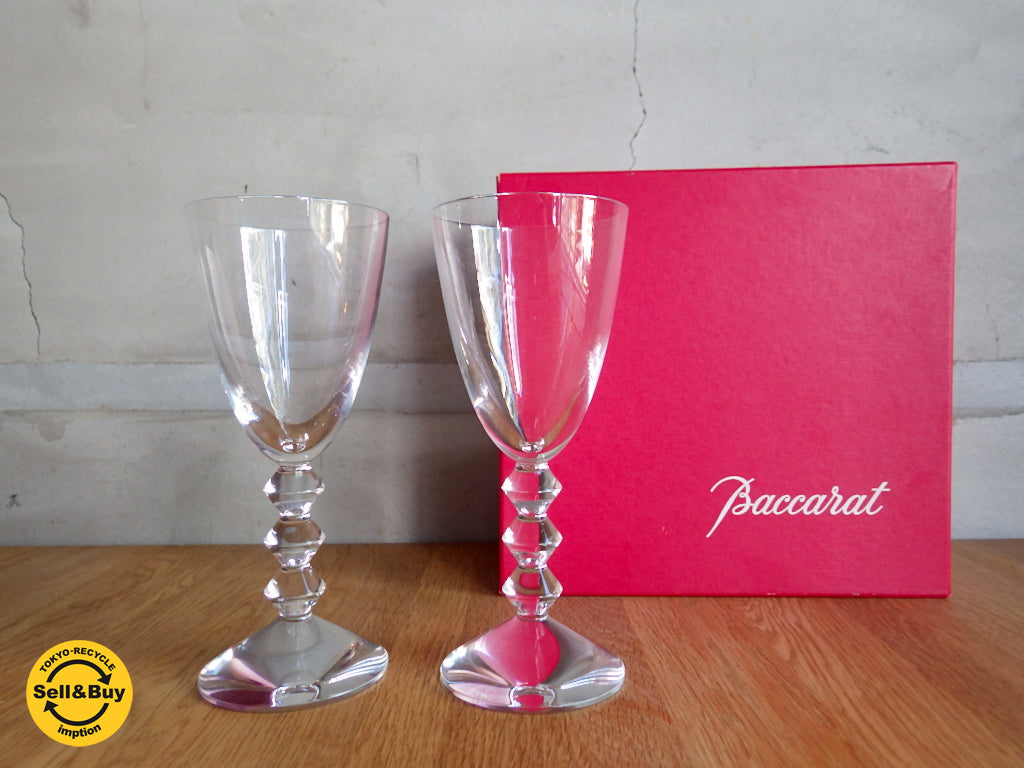 バカラ Baccarat ベガ ワイングラス ペアセット クリスタル　中古品 買い取りしました。学芸大学店 出張買取もお任せ下さい。