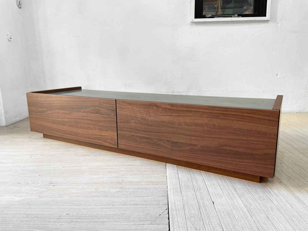 ロウヤ LOWYA テレビ台 AVボード W140cm ブラウン ステンレス天板 ナチュラルモダンデザイン 国産 中古品 買い取りしました。