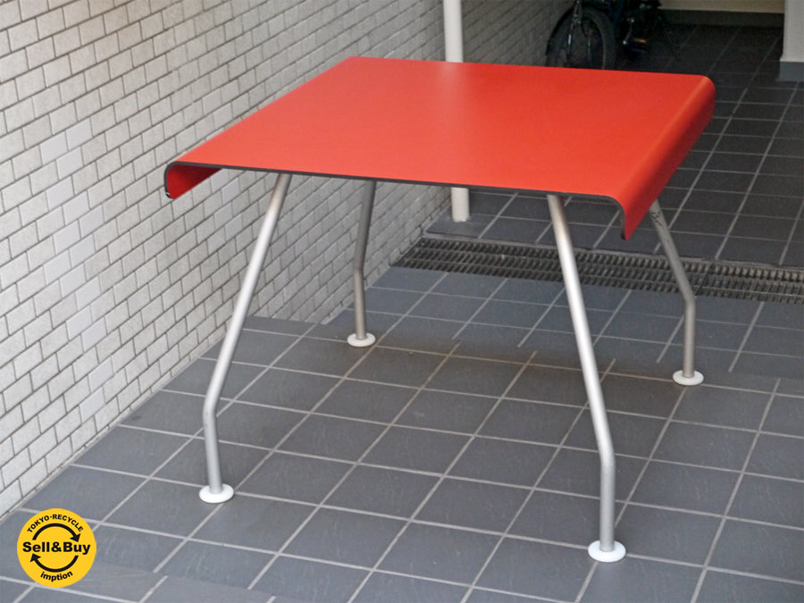 イデー IDEE ダイニングテーブル プライウッド スチールレッグ ミッドセンチュリー ポストモダン 廃番品 希少 　中古品 買い取りしました。