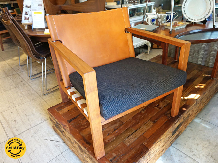 リッツウェル Ritzwell スオーノ SUONO パーソナルチェア ラウンジチェア 1pソファ ヌメ革 ウォールナット 下田隆デザイン～3つの異素材を見事に組み合わせたチェア～ 【 買取と販売とレンタルのお店 】