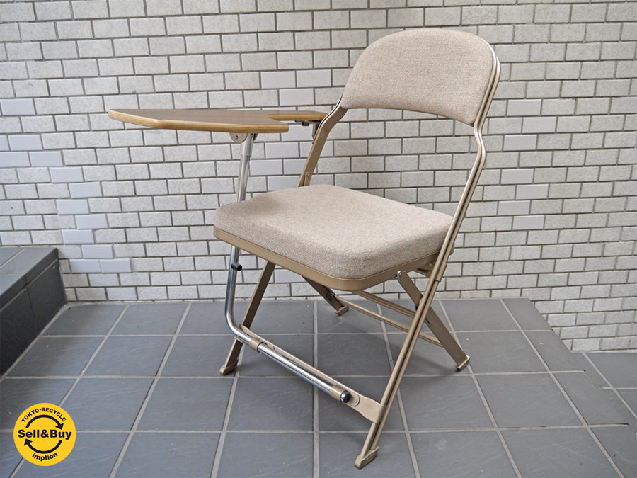 クラリン CLARIN フォールディングチェア With デスク フルクッション 折り畳み椅子 Folding chair フルクッション USA 米国 P.F.S 取扱 　中古品 買い取りしました。