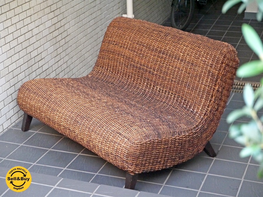 アクタス ACTUS ネモ NEMO 二人掛け ラブソファ アバカ材 アジアン カフェ リゾートスタイル 　中古品 買い取りしました。