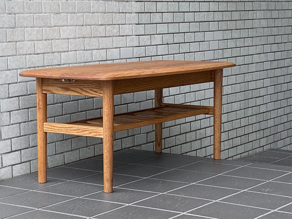 モモナチュラル Momo Natural ベント VENT FD-LOW TABLE ローテーブル エレベーターテーブル リフトアップ 昇降機能付 オーク無垢材 中古品 買い取りしました。