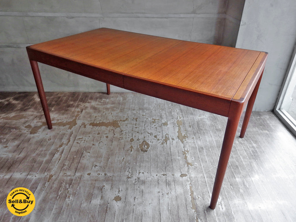 ジャパンビンテージ  チーク材 エクステンション ダイニングテーブル　中古品 買い取りしました。学芸大学店 出張買取もお任せ下さい。