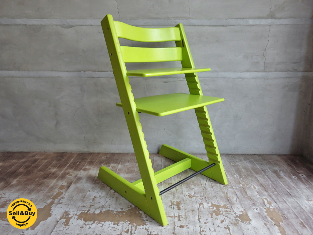 ストッケ STOKKE トリップトラップ TRIPP TRAPP チェア 新型 グリーン キッズチェア ベビーチェア　中古品 買い取りしました。学芸大学店 出張買取もお任せ下さい。