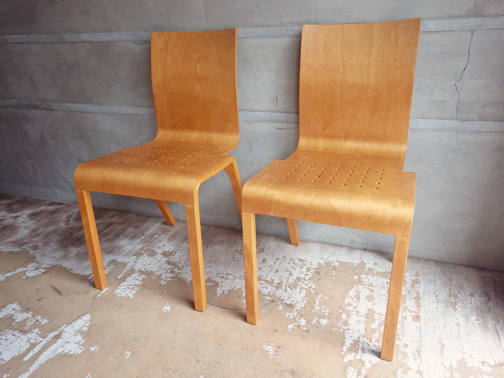 カンディハウス CONDE HOUSE ラピス カバ材 スタッキングチェア 2脚セット 旭川家具 中古品 買い取りしました。