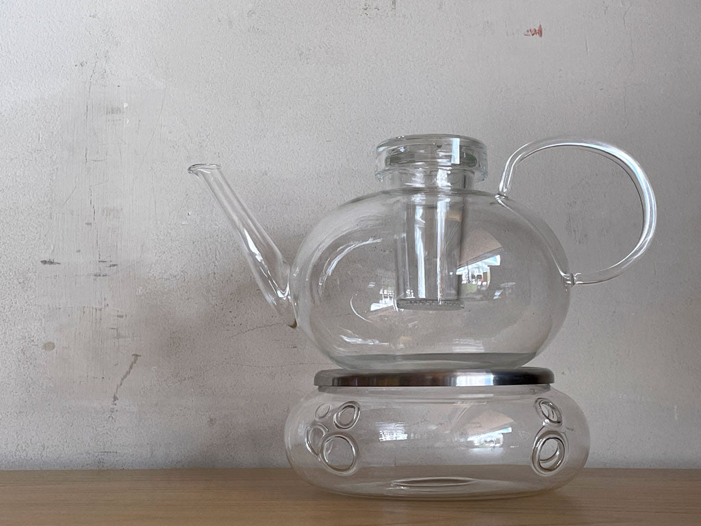 イエナグラス JENAER GLAS ティーシリーズ Tea Series ティーポット 1Ｌ ポットウォーマー付き ヴィルヘルム・ヴァーゲンフェルド ドイツ 中古品 買い取りしました。
