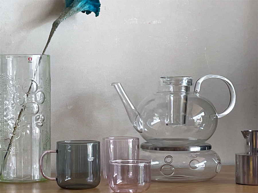 イエナグラス JENAER GLAS ティーシリーズ Tea Series ティーポット 1Ｌ ポットウォーマー付き ヴィルヘルム・ヴァーゲンフェルド ドイツ ～代表作、そして傑作～