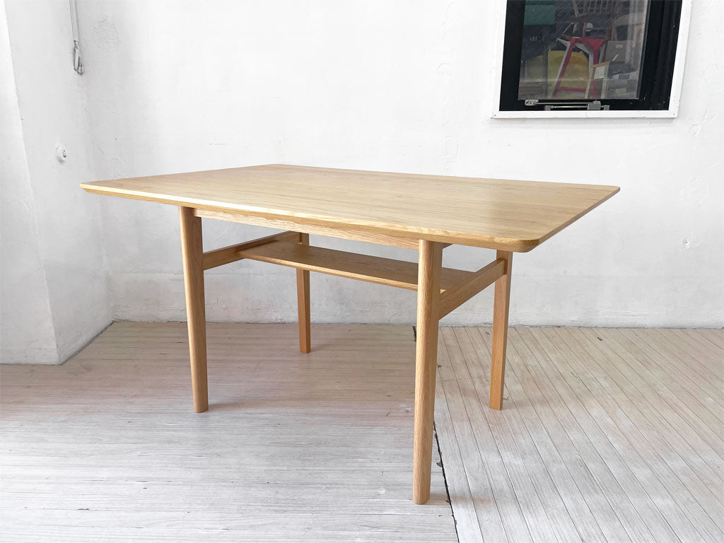 ウニコ unico ロム LOM ダイニングテーブル リビングテーブル 幅120cm オーク材 ナチュラル 北欧スタイル 定価￥59,400- 中古品 買い取りしました。