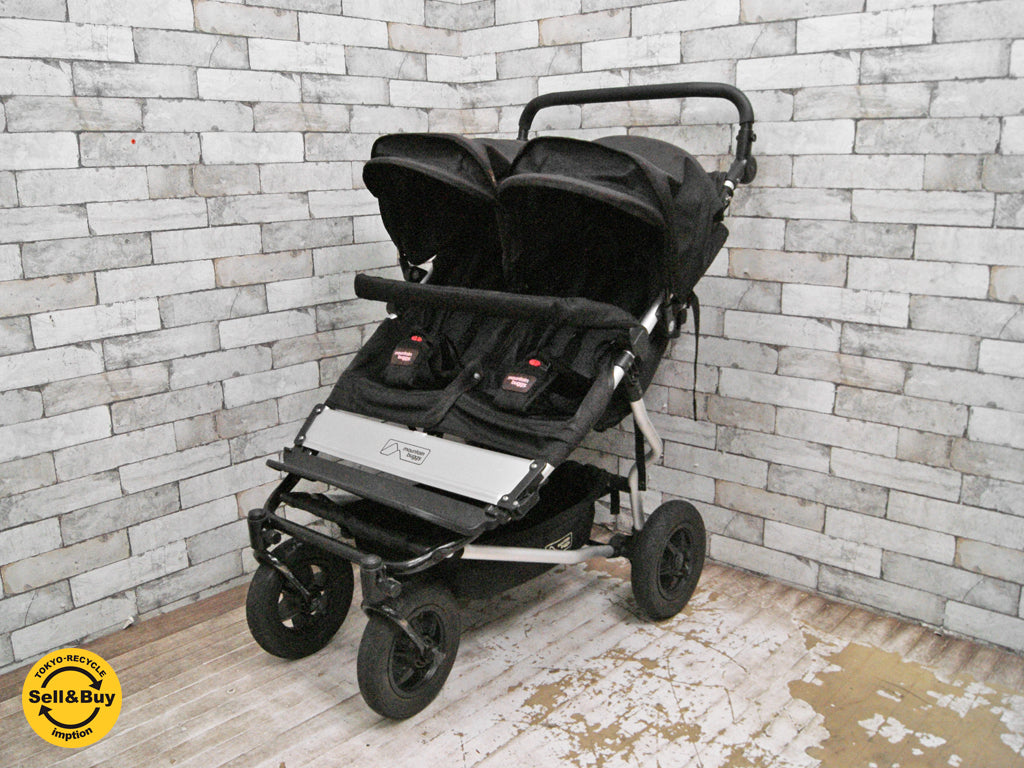 Moutain Buggy マウンテンバギー ベビーカー 双子用 ブラック duet コクーン付  中古品 買い取りしました。