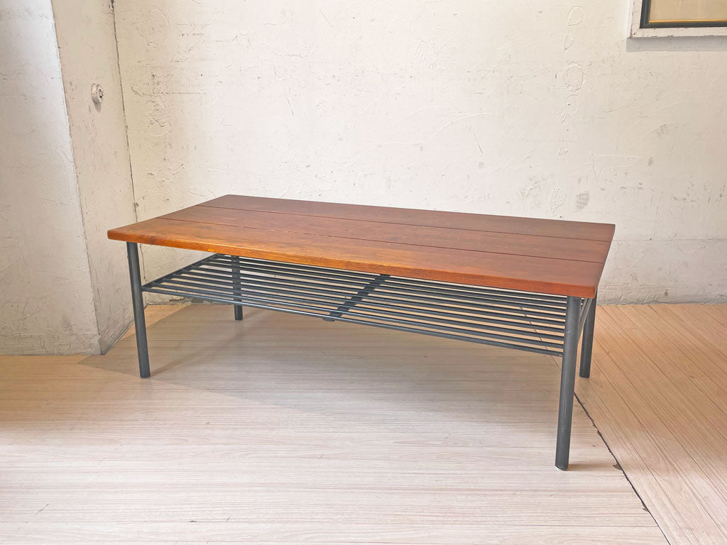 ジャーナルスタンダードファニチャー jsF サンク コーヒーテーブル SENS COFFEE TABLE ローテーブル オーク無垢材 スチールベース 鉄脚 インダストリアル 中古品 買い取りしました。