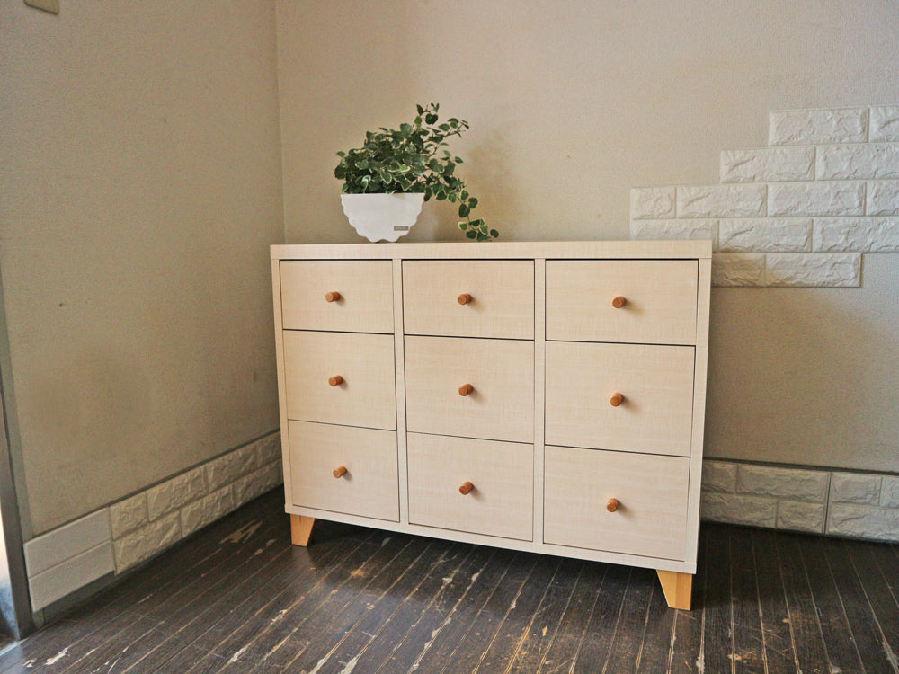 モモナチュラル Momo natural ラブチェスト LOVE CHEST 抽斗9杯 ナチュラル　中古品  買い取りしました。