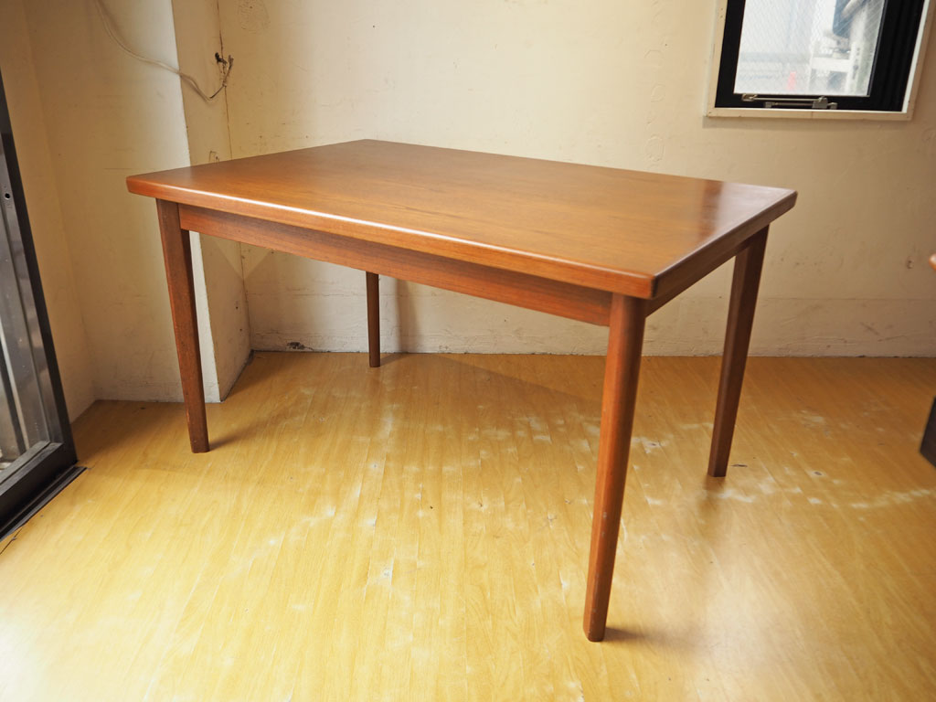 北欧ビンテージ scandinavian vintage エクステンション EX 伸長式 ダイニングテーブル チーク材 W130-179-228 デンマーク 中古品 買い取りしました。