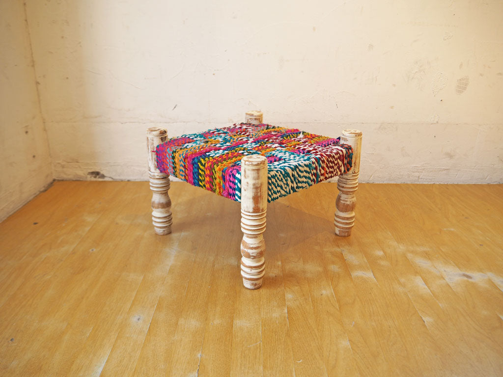 モロッコスタイル ボ・シャルウィット スツール Stool シャビーシック フレーム マルチカラー 中古品 買い取りしました。