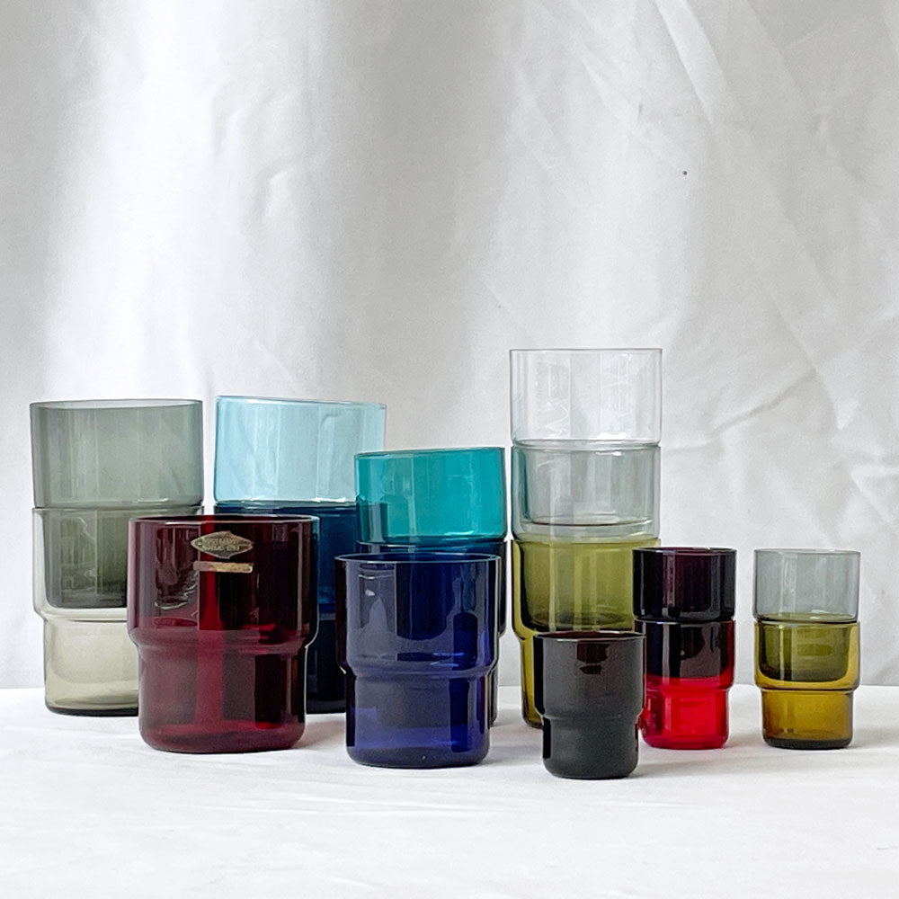  【用賀店】ヌータヤルヴィ Nuutajarvi #1718 スタッキンググラス XSサイズ5客、Sサイズ6客、Mサイズ5客 サーラ・ホペア ビンテージ 買取させていただきました。